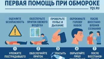 Первая помощь при обмороке: пошаговая инструкция
